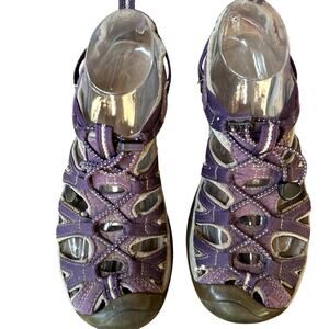 Keen Leather Sandal Water Sport Trail Shoe SZ 9.5 Closed Toe Fishing Boating